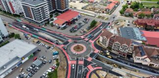 Trafic deschis parțial peste Pasajul Oneștilor din Oradea. Stadiul lucrărilor: 90%