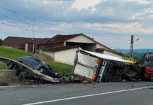 Accident grav pe DN1, la Cornițel: o femeie și-a pierdut viața, trei persoane au fost rănite