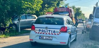 Accident cu trotinetă pe strada Nucului din Aleșd. Traficul este blocat Accident trotineta Aleșd