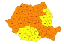 Cod portocaliu de vreme severă în Bihor și în mare parte din țară. Sunt așteptate vijelii, grindină și ploi torențiale