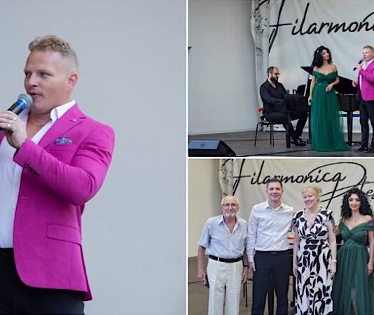 Tenorul ŞTEFAN von KORCH şi invitaţii – îndelung aplaudaţi în stagiunea estivală a Filarmonicii Piteşti, în recitalul „Vivo per lei” Tenorul ŞTEFAN von KORCH