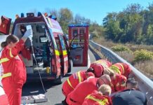 Motociclist în stop cardio-respirator după un accident pe DN 76, în Bihor