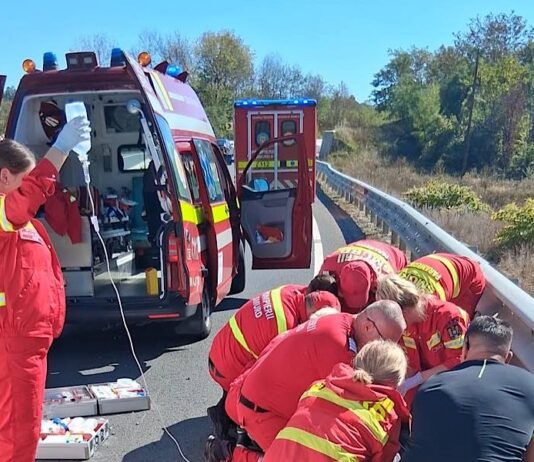 Motociclist în stop cardio-respirator după un accident pe DN 76, în Bihor