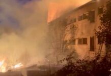 Incendiu clădire Bălnaca
