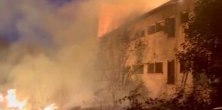 Incendiu clădire Bălnaca