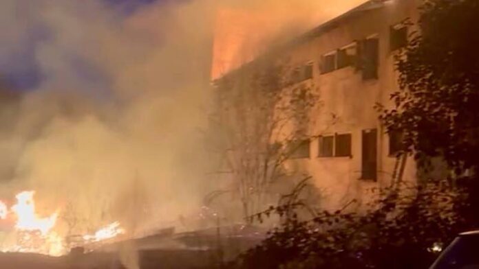 Incendiu clădire Bălnaca Incendiu clădire Bălnaca