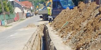 Restricții de circulație în Peștiș, pe Valea Morii Lucrări gaz